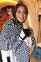 Houndstooth Patterned Scarf Shoulder Shawl 70X180 cm 1220 Black - 3