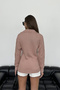 Polo Neck Knitted Sweater with Hair Braid Detail - 6