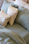 Double 2 Layer Muslin Duvet Cover Set, Cotton Soft Fabric 200x220 cm Sage Green - 3