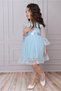 Girls' Buckled Dress Girls' Dress Tulle Lace Dress - 5