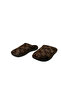 Women's Brown Flower Patterned Daily Ultra Light Indoor Slippers - 5