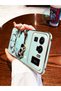 Water Green Hello Kitty Stand Edge Gold Detailed Luxury Silicone Case for Xiaomi Mi 11 Ultra