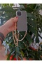 حزام هاتف بسلسلة ذهبية متقاطعة متوافق مع هاتف iPhone 14 - 3