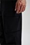 Relax Fit Cargo Pants with Pockets and Elastic Legs A5301Ax23Au - 8