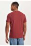 Dark Red Crew Neck Regular Fit Modal-Cotton Quality Basic Men's T-Shirt PARKER - 4