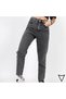 Texsaa Women's Smoked Super High Waist Comfort Lycra Mom Jeans Pantalon Jeans
