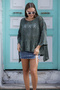 Women's Khaki Bag Pocket Braided Oversize Loose Cotton Knitwear Blouse Sweater - 3