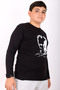Long Sleeve Cotton Unisex Children's T-Shirt with Ataturk Print and Turkish Flag - 3