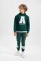 Boy's Printed Thick Sweatpants B2236A823Wn