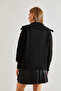 Women's Black Turtleneck Zippered Knitwear Sweater 20234197 - 6