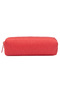 01106 Salmon Crinkle Fabric Unisex Single Compartment Water Resistant Finger Pen Holder Pencil Case