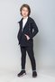 Boy's Black Open Front Jacket - 2