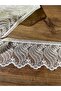 Matte Cotton Embroidered Guipure Lace Pine Pattern 1 ball Price - 2