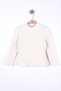 Girl's Ribbed Fisherman Blouse Cream 35522