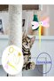 BUTTERFLY PATTERNED Elastic Self-Adhesive Cat Playing Rod - 8