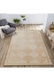 Brown Beige Themed Quadrilateral Geometric Patterned Modern Decorative Carpet 1914 - 3