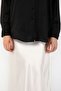 White Satin Skirt - 5