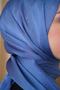 Women's Blue Janjan Chiffon Evening Dress Shawl - 3