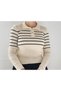 POLO COLLAR, BUTTON DETAIL, STRIPED, LYCRAL, STYLISH, TREND KITWEAR BLUZ (COMPATIBLE FOR SIZES XS-S-M) - 5