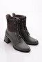 Women's Heeled Boots Platinum Platinum Velvet 81321033 - 2
