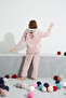 Powder Bottom-Top Wellsoft Hooded Embroidered Pocket Pajama Set - 4