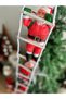 Imported Luxury Christmas New Year Climbing Stairs Santa Claus 3 Pieces Decoration Wall Pine Tree Home Ornament - 3