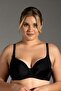 حمالة صدر نسائية للرضاعة باللون الأسود مع كوب فارغ من Underwire C3T3N8O300