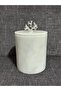White Marble Trash Can, Silver Coral Accessories, Stylish and Elegant Design