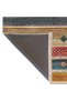 Multicolored Stripe Themed Traditional Motif Patterned Decorative Carpet 1939 - 4