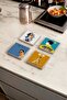 Freddie Mercury, Queen Music Group Natural Stone Travertine Coasters Set of 4