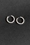 Women's Silver Hoop Steel Earring Stainless Steel 16 mm Earring - 3