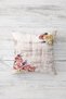 Vintage Roses and Ethnic Rug Pattern Concealed Zippered Throw Pillow Cover Seat Pillow Case Set (4 PCS) - 2