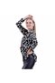 Digital Geometric Print Woven Viscose Women's Viscose Long Shirt Tunic White - 5