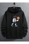 SEBESTA FASHİON NEW SEASON Unisex 2 THREAD RADIAN KALINN BASKETBALL PRINTED HOODED Sweatshirt
