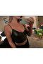 women's party leather look bustier - 3