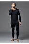Men's Black Thermal Bottom Top Set - 3