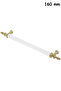 160 mm Oval Gold-White Rustic Metal Handle Furniture Cabinet Door Drawer Handle Gold