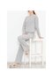 Home Textile Seasonal Long Sleeve Camisole Ribbed Suit - 2