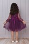 Girls' Buckled Dress Girls' Dress Tulle Lace Dress - 2