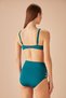 High Waist Side Piping Bikini Bottom - 4