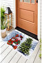 New Year's Themed Snowman Figured Red Green White Digital Printed Bath Mat 50x70 - 2