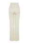 Ekru Yüksek Bel Geniş Paça Wide Leg Jeans TWOAW24JE00274 - 10