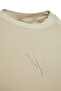 Taş Bisiklet Yaka Regular Fit Nakışlı Kalın İçi Polarlı Örme Sweatshirt TWOAW24SW00199 - 6
