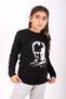 Long Sleeve Cotton Unisex Children's T-Shirt with Ataturk Print and Turkish Flag - 5