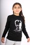 Long Sleeve Cotton Unisex Children's T-Shirt with Ataturk Print and Turkish Flag - 6