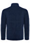 Men's Full Zippered 3 Pocket Navy Blue Fleece - 3