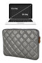 Macbook Air Pro Compatible 15,6 & 16 Inch Laptop Case Quilted Space Gray - 5