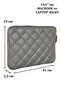 Macbook Air Pro Compatible 15,6 & 16 Inch Laptop Case Quilted Space Gray - 2