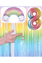 Rainbow Concept Foil Balloon Background Number Balloon Set Rainbow Theme Cute Cloud Foil Balloon