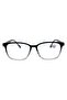 Rectangular Black Transparent Gradient Color Transitional Unisex Blue Light Protected Glasses